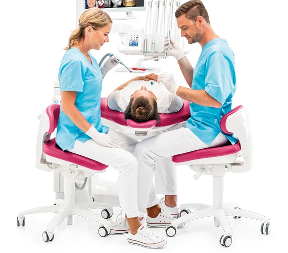 Planmeca dental unit ergonomics extensive legroom