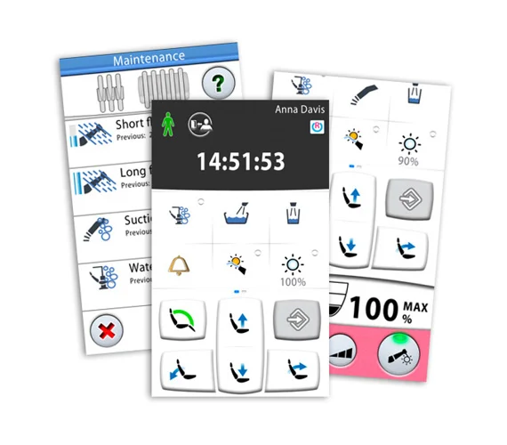 Planmeca user interface intuitive touch panel